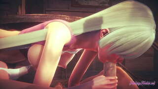 Нанацу ale Тайзай Hentai - Elizabeth jest do bani i wnika do wnętrza