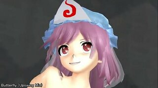 Жүктеу үйлесімдер үшін &#039;【MMD】Saigyoji Yuyuko vs Rough Riding Machine【R 18】